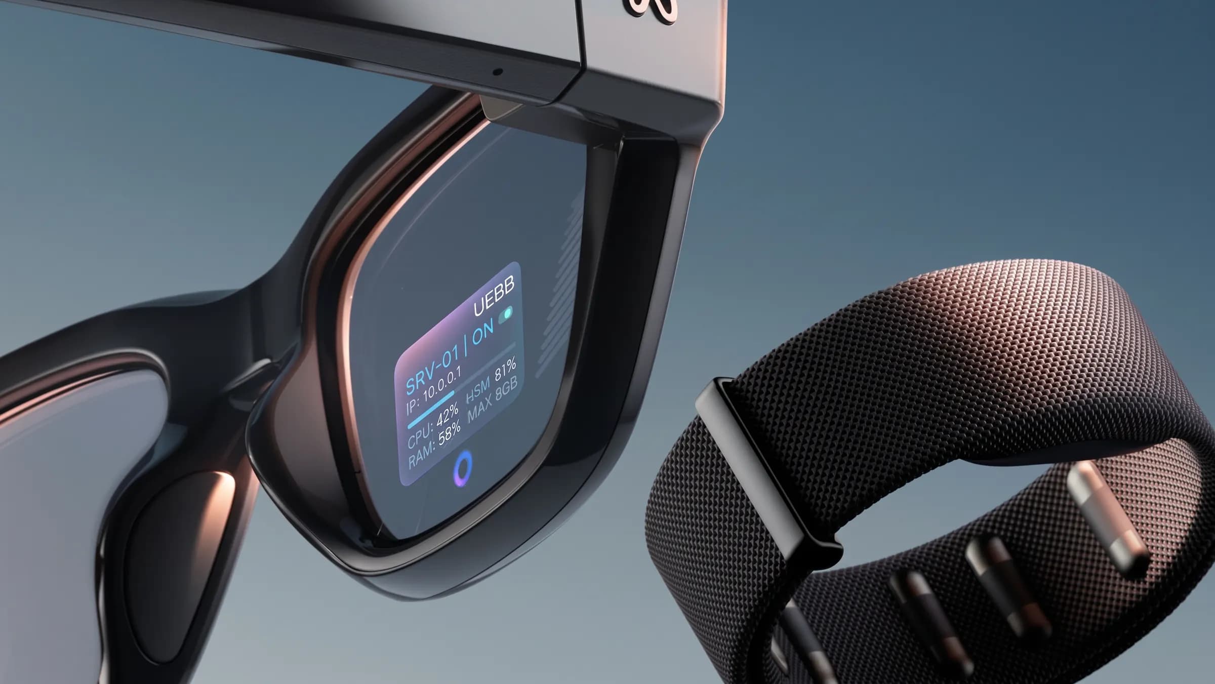 Occhiali Meta Ray-Ban Display con un’app di UEBB Wearables